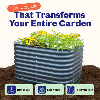 Medium Modular Metal Raised Garden Bed - 29” Tall