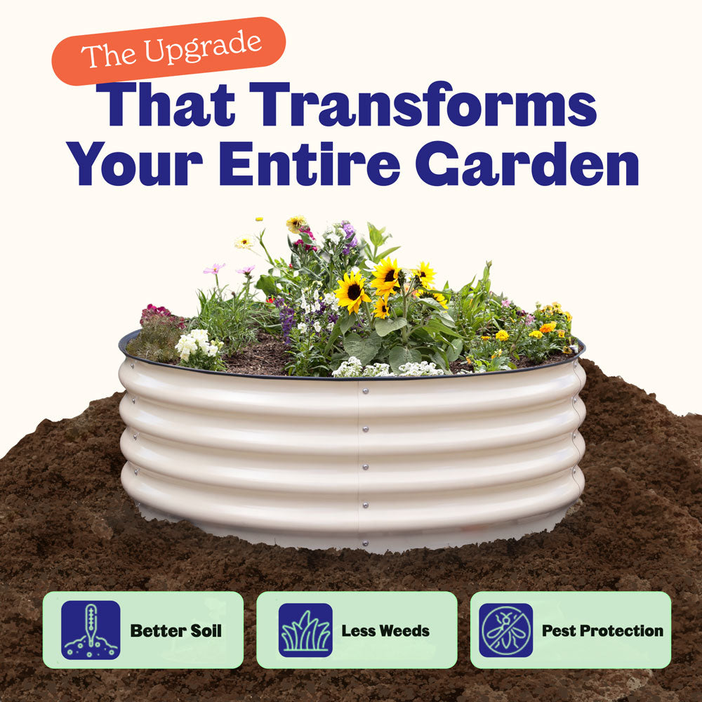 Round Metal Raised Garden Bed - 15 Tall