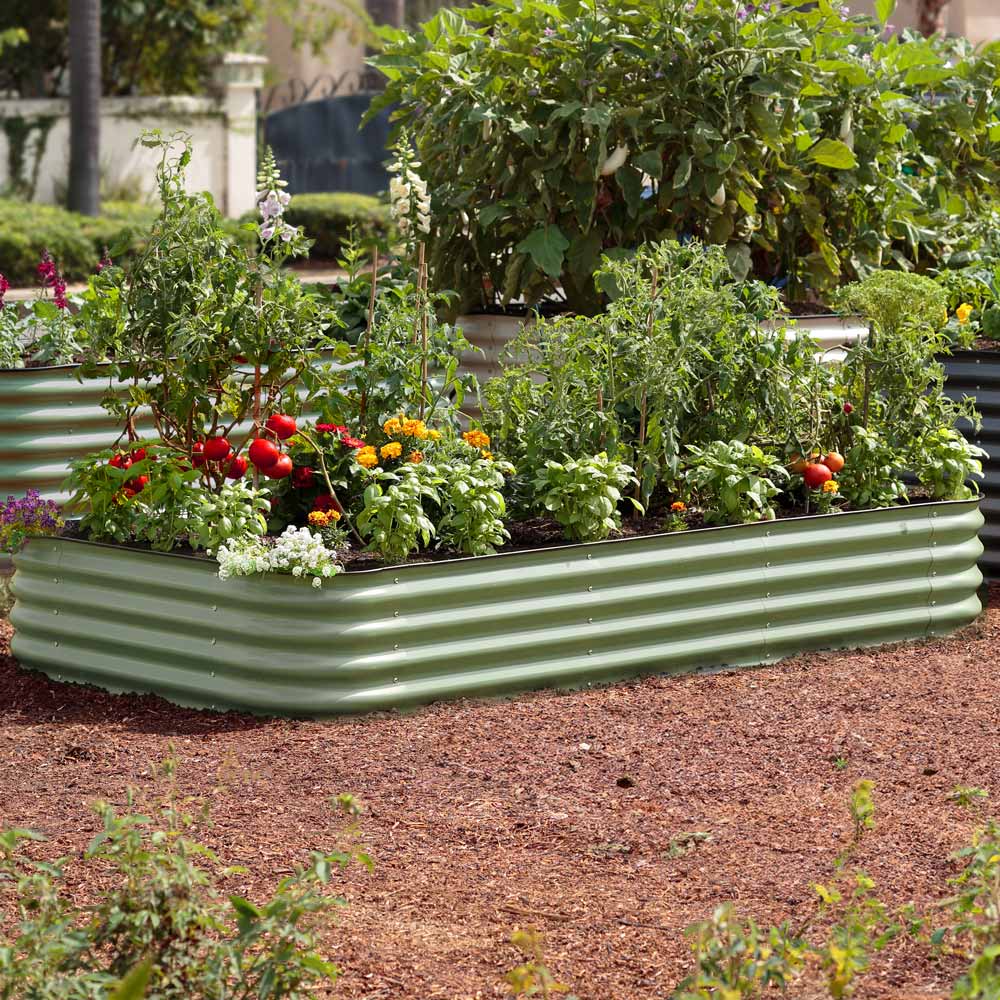 Large Modular Metal Raised Garden Bed - 15 Tall