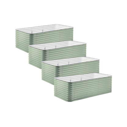4-Pack Large Modular Metal Raised Garden Bed - 29 Tall
