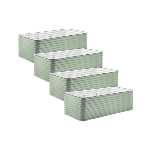 4-Pack Large Modular Metal Raised Garden Bed - 29 Tall