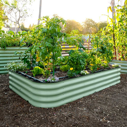 4-Pack Medium Modular Metal Raised Garden Bed - 15 Tall