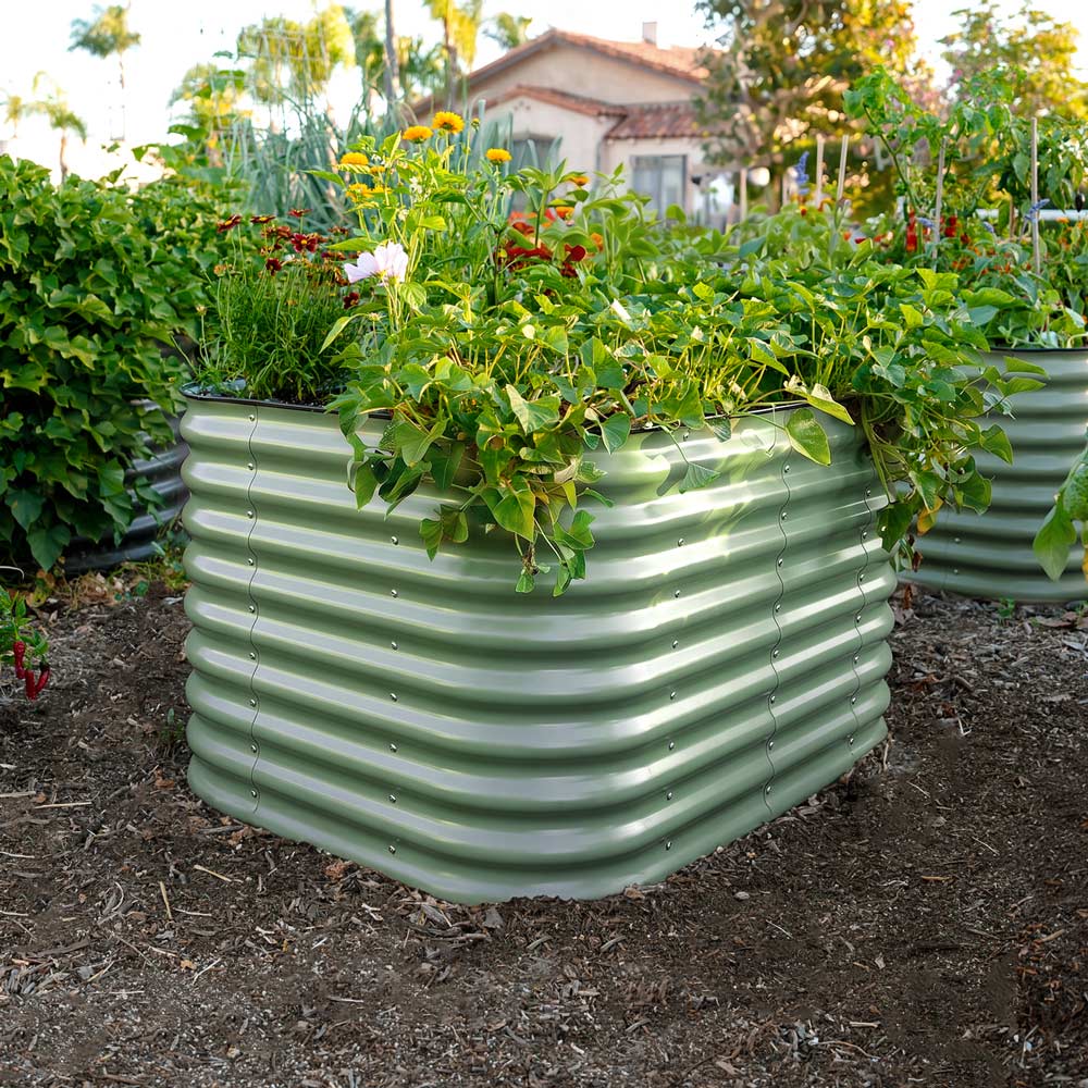 4-Pack Medium Modular Metal Raised Garden Bed - 29 Tall