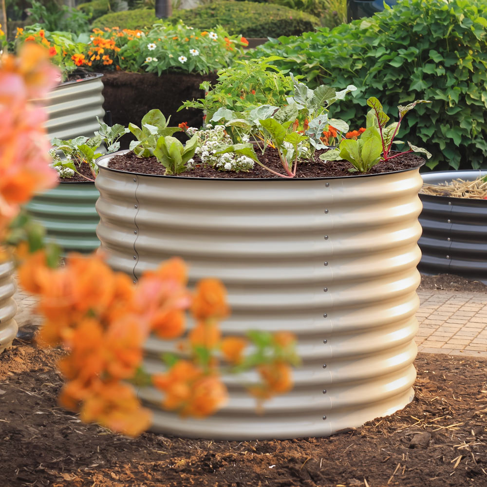 Round Metal Raised Garden Bed - 29 Tall